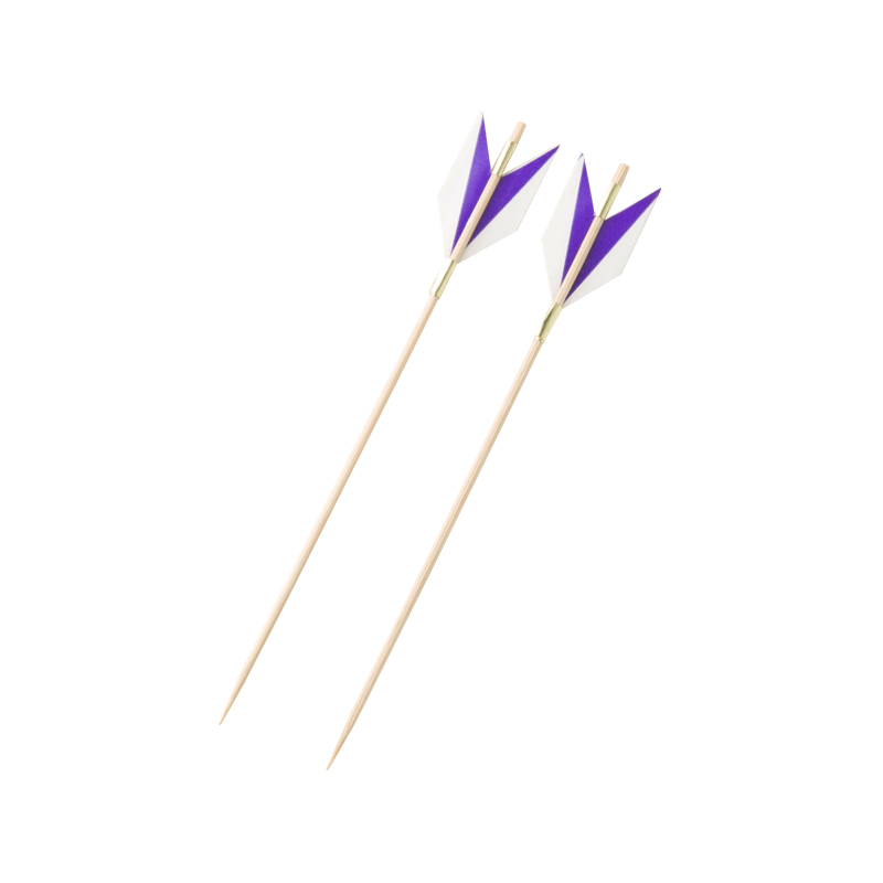 矢羽根串 12cm D紫